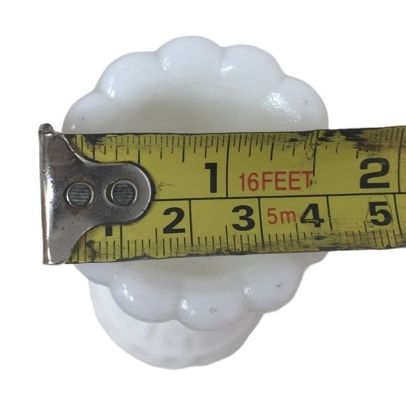 Vintage Hoosier Glass- Tall, White Milk Glass Flower Bud Vase - Picture 7 of 7